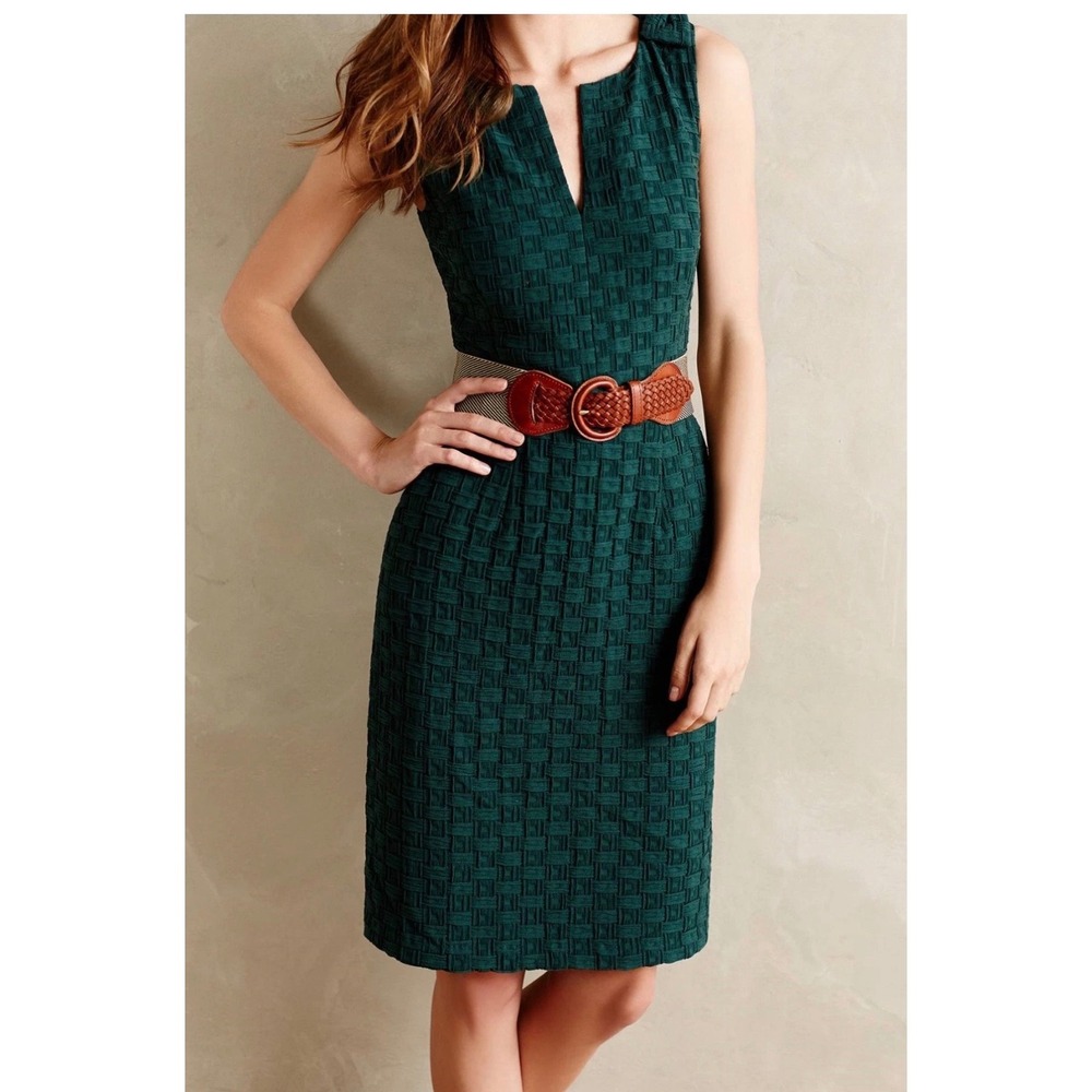 Anthropologie Tabitha Sheath Quilted Tema Dress Size 6